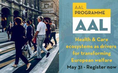 Vabilo na spletno konferenco AAL na temo Health & Care Ecosystems, 31. 5. 2021