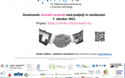 Vabilo: 14. mednarodna konferenca o prenosu tehnologij (ITTC)