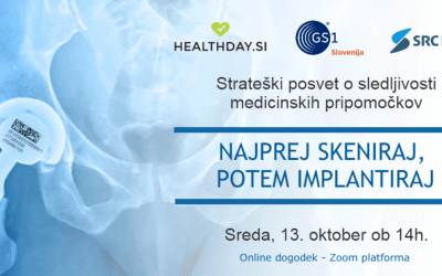 Strateški posvet o sledljivosti medicinskih pripomočkov, 13. 10. ob 14:00