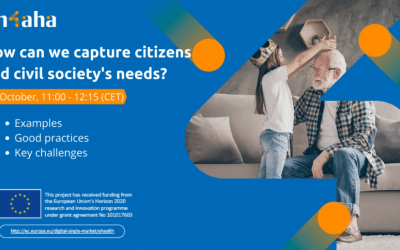 Delavnica IN-4-AHA: How can we capture citizens and civil society’s needs?, 29. 10.