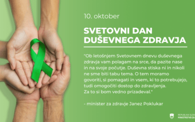 10. oktober – Svetovni dan duševnega zdravja – Duševna stiska nikoli ne sme biti tabu tema