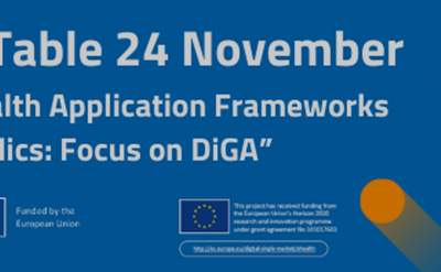 Vabilo: Okrogla miza “Digital Health Application Frameworks for the Nordics with focus on DiGA”, 24. 11. 2021, 12:00 – 15:15