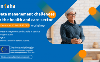 Delavnica IN-4-AHA: Data management challenges in the health and  care sector, 7. 12. 2021