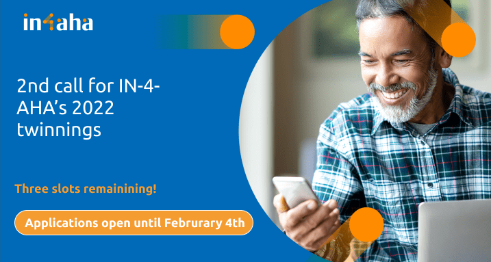 IN-4-AHA: Second call for twinnings now open until 4 February (3 spots remaining)