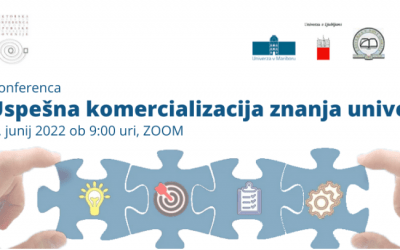 VABILO na konferenco: “Uspešna komercializacija znanja univerz”, 2. junij 2022, Zoom
