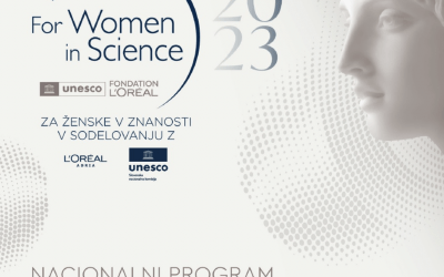 Nacionalni razpis L’ORÉAL – UNESCO Za ženske v znanosti