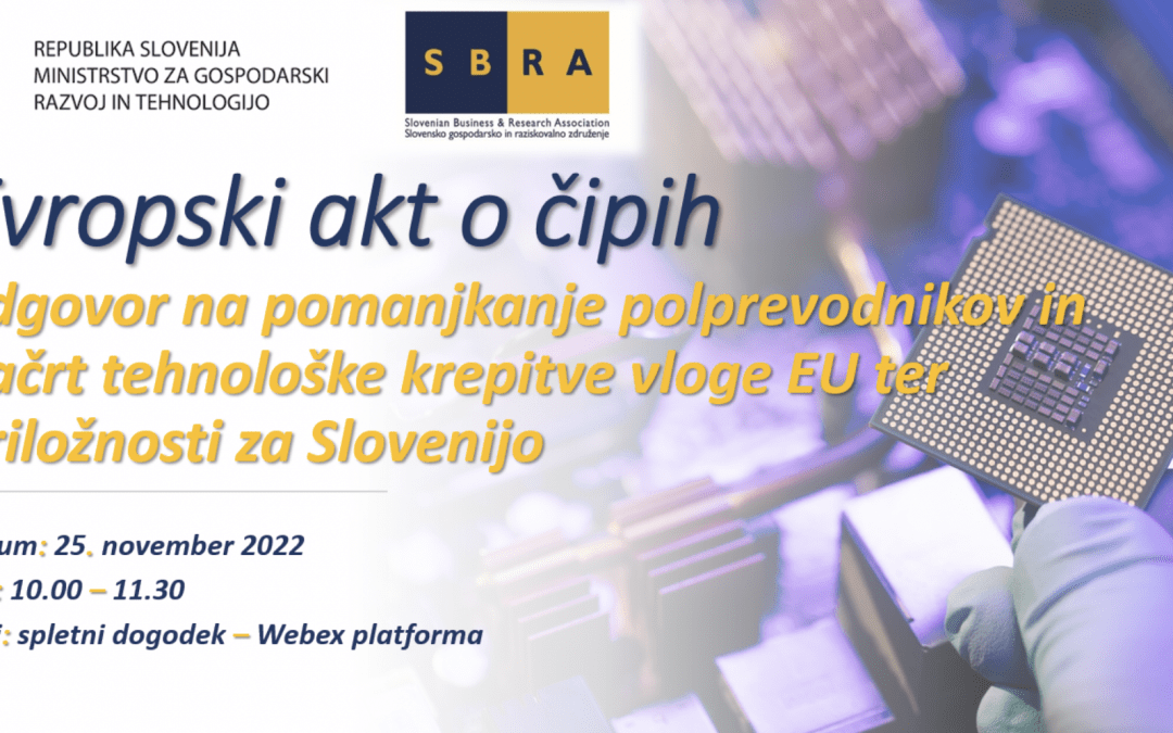 SBRA in MGRT vabita na spletni dogodek: Evropski akt o čipih, 25. 11. ob 10:00