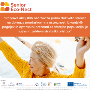 Senior Eco-Nect: Ageing at home & Nutrition for seniors