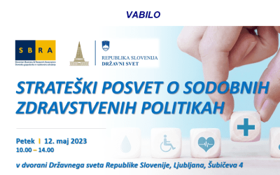 VABILO: Strateški posvet o sodobnih zdravstvenih politikah, 12. 05. 2023 ob 10:00