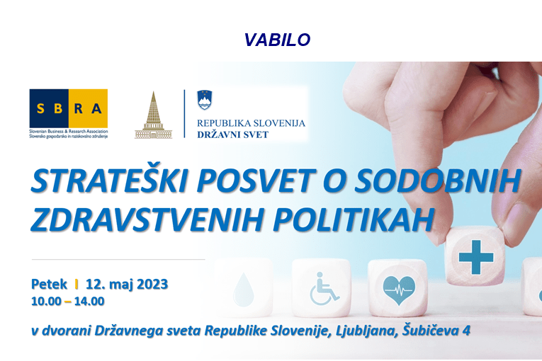 VABILO: Strateški posvet o sodobnih zdravstvenih politikah, 12. 05. 2023 ob 10:00