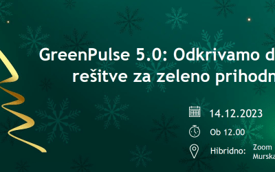 VABILO na dogodek GreenPulse 5.0, 14. 12. 2023 ob 12.00
