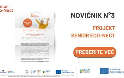 Tretji novičnik projekta Senior Eco-Nect. Pregled dosežkov in načrti za prihodnost.