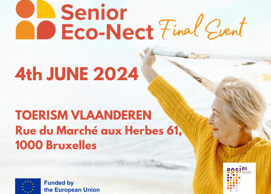 Save the date: Senior Eco-Nect projekt zaključni dogodek, 4.-5. junij 2024, Bruselj