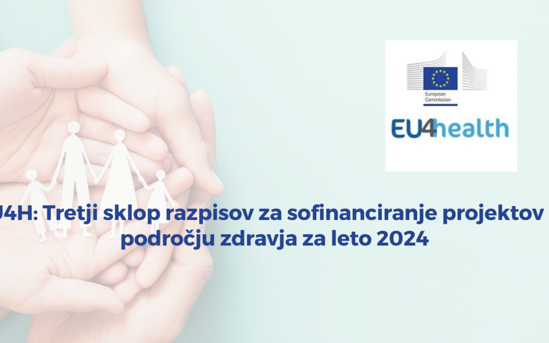 EU4H: Tretji sklop razpisov za sofinanciranje projektov na področju zdravja za leto 2024