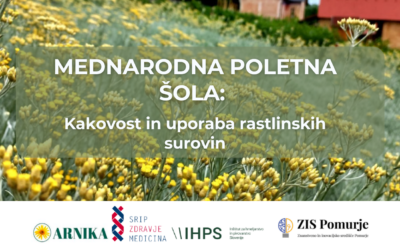 VABILO: Mednarodna poletna šola – Kakovost in uporaba rastlinskih surovin, 26. – 28. maj 2025