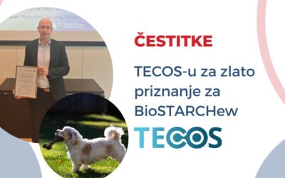 Čestitke za zlato priznanje za BioSTARCHew