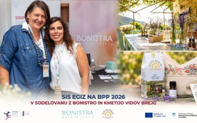 SIS EGIZ na BPP 2026 v sodelovanju z Bonistro in zeliščno kmetijo Vidov brejg